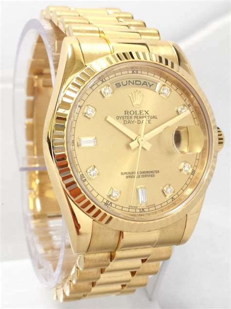 men's rolex champagne dial 36mm|Rolex 18 ct gold dial.